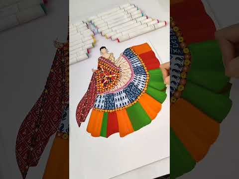 Gujrati print dupatta