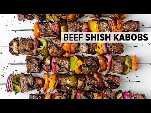 BEEF SHISH KABOBS (with the best marinade) for the ultimate summer grilling recipe!