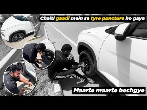 Chalti Gaadi Mein Se Tyre Puncture Ho Gaya Marte Marte Bachgaye | Rajat Dalal