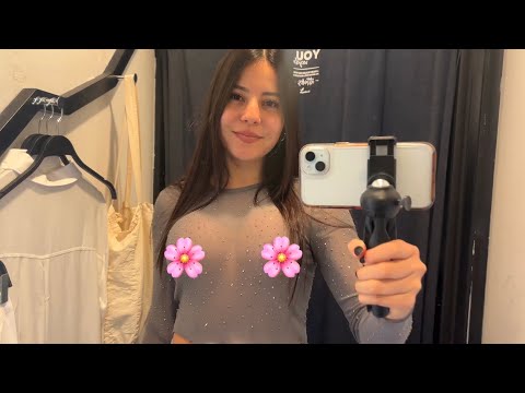 Gray See-Through Top Try-On Haul