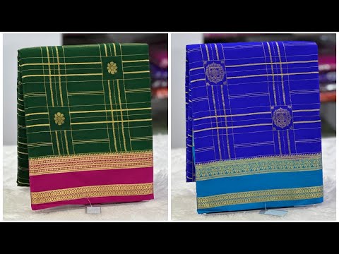 Trending, Pure Mysore crepe silk saree’s | #saree #bengaluru #shopping