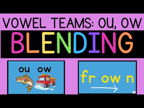 Let's Learn Blending Vowel Teams: OU, OW