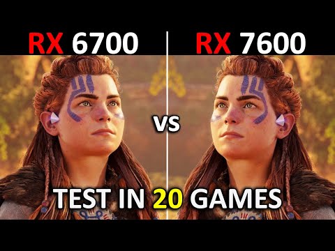 RX 6700 vs RX 7600 | Test in 20 Games at 1080p | 2024