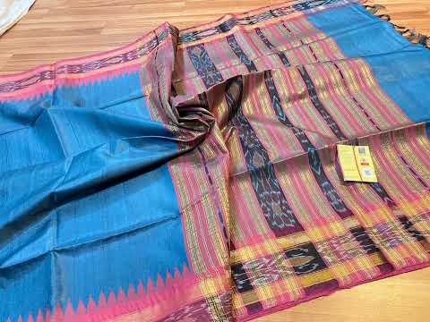 Pure Desi Tussar Ikkat Pochampalli | WhatsApp +918810782147 | Sk