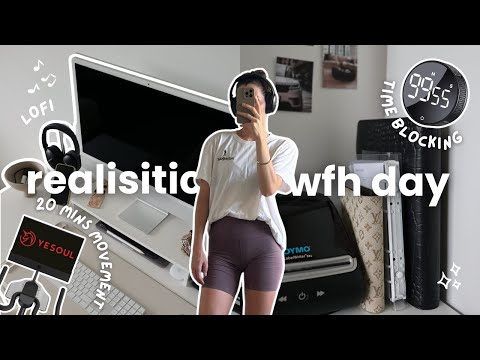 Work From Home Routine 🖥️🎧 | 5 realistic productivity tips | Yesoul G1M Plus Bike Review