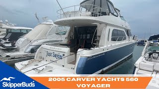 2005 Carver Yachts 560 Voyager Yacht Tour SkipperBud's