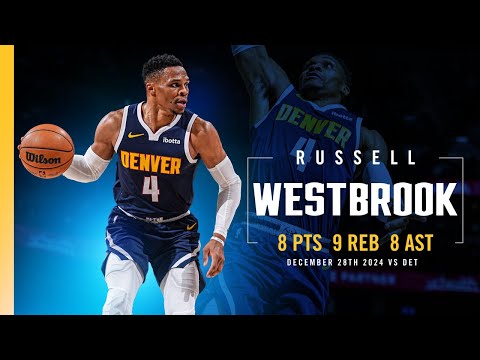 Russell Westbrook's Near Triple-Double vs. Pistons 📺 | Full Game Highlights 12/28/24