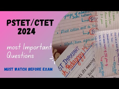 PSTET 2024 most important Questions Answers    | SST | CDP | English | Punjabi #pstet2024 #ctet2024