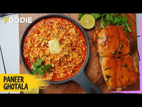 Surti Paneer Ghotala with Pav Recipe | Tasty Paneer Recipe in 10 mins | How to make Paneer Ghotala