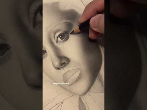 DRAWING ARIANA pt1(tiktok: raymond.portraits) #art #artistdrawing #shortsvideo #artist #arianagrande