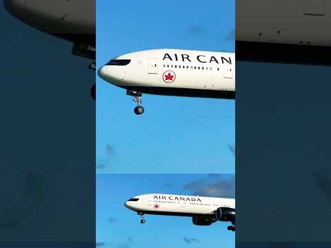 Air Canada landing at Barcelona #planespotting #youtubeshorts #shorts #short #remix #aircanada