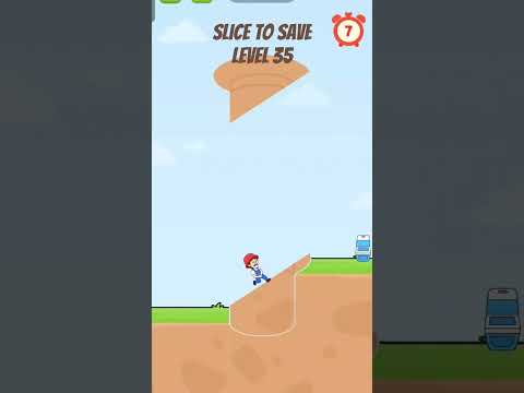 Slice To Save Level 35 Gameplay. #gameplay #game #shorts #walkthrough #trending #mobilegame