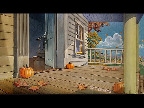 1949, sitting on a porch on an Autumn day (fall oldies playing in another room, birds) 11 Hours ASMR