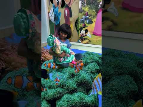 🐠 Adithi And Doll Fun Playing In Fish Aquarium 🐟 #shorts