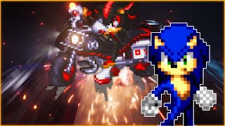 Sonic Movie 3 Trailer - Team Sonic vs Shadow - Sprite Animation Remake (Animated by Hv.)