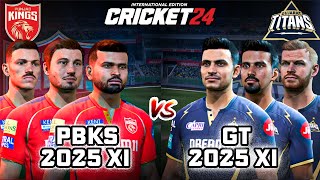 PBKS 2025 vs GT 2025 😍🔥- Most Intense Match - Cricket 24 #6