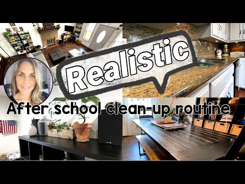 Clean with me | Realistic Afternoon Clean-up Routine | Practical Homeschool