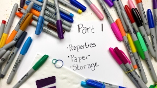 Sharpie Coloring Secrets: Part 1 - Properties, Storage & Paper