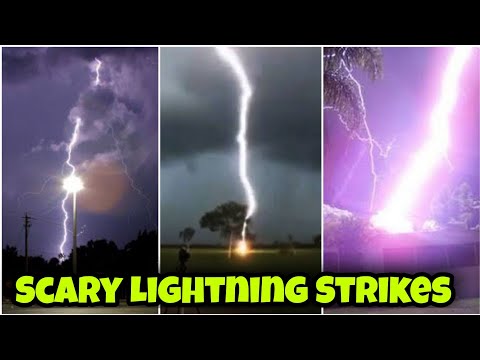 Scary Lightning Strikes  | Top 4 Dangerous Lightning Strikes 😱 The Amah Square