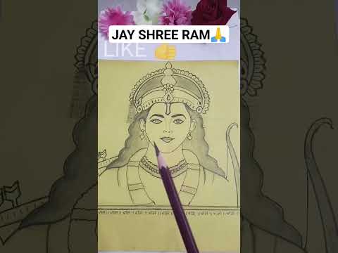 JAY SHREE RAM #RamJI #art #transition #trending  #shortart #shorts