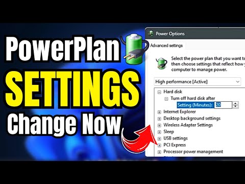 Change These 7 Settings in your Windows  POWER PLAN Now!! *USEFUL*