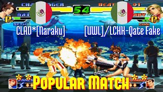 FT10 @kof2000: CLAD*[Naraku] (MX) vs [UWL]/LCHK-Qate Fake (MX) [KOF 2000 Fightcade] Nov 3