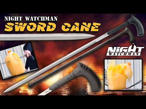 BUDK: The Impressive Night Watchman Sword Cane!