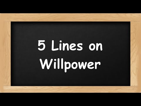 Willpower Short 5 Lines in English || 5 Lines Essay on Willpower