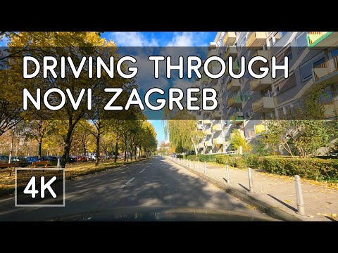 Driving through Novi Zagreb (New Zagreb), Croatia - 4K UHD Virtual Travel