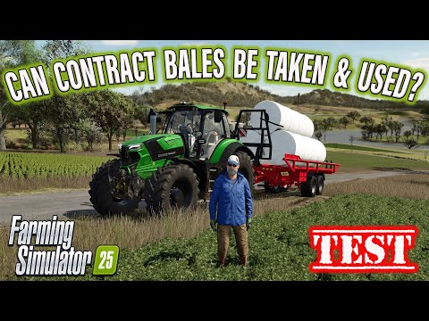 BALING CONTRACTS REVISITED! CAN BALES BE TAKEN? SHOULD THEY? ON FARMING SIMULATOR 25!!