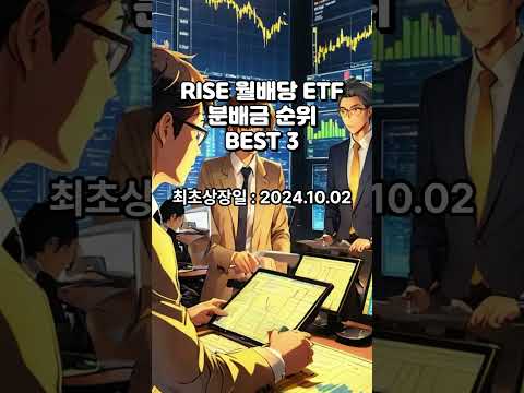 RISE 월배당 ETF 분배금 순위 BEST 3 #월배당etf