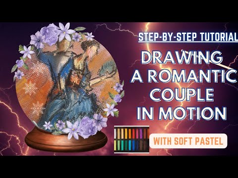 Experience the Magic of Soft Pastels: Drawing a Romantic Couple in Motion | Art by SH