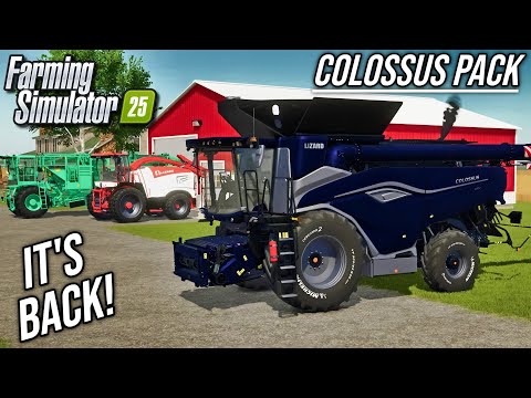 Mod Preview - Colossus Harvesters Pack (50 Meters Wide!) | Farming Simulator 25