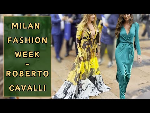 Milan Fashion Week 2024 - Street Style & Roberto Cavalli's Parade