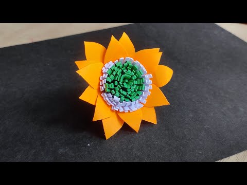 Tricolour flower badge|Independence day paper craft2024|hand craft kbs|DIY|Tricolour|paper craft