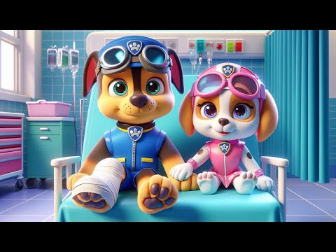 Paw Patrol Ultimate Rescue | CHASE is SICK , SKYE's Extremely Worried | Very Funny Story | Rainbow 3