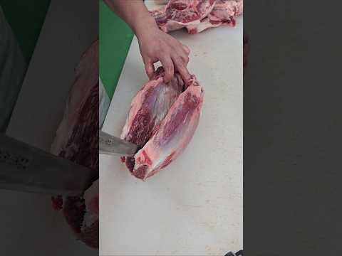 黒毛和牛のマルシンを筋で割ってみた。肉磨き🔪