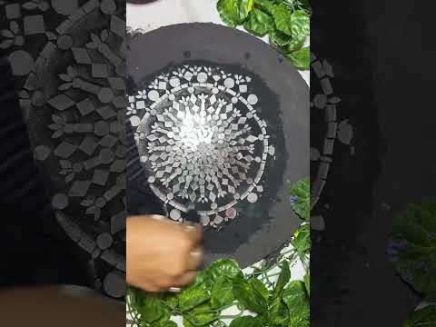 Timelapse Mirror Craft| Timelapse #mandala #timelapse  #mirrorcraft #diy #shorts #viralvideo