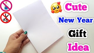 😍 no glue no scissors 😍 New Year Gift Idea 2025 / happy new year gift making / new year card 2025