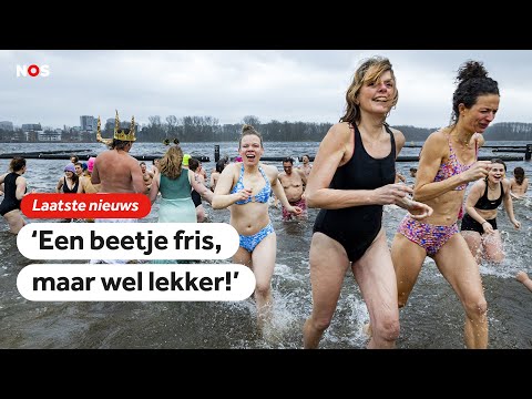 Nieuwjaarsduik 2025: op sommige plekken afgelast, maar hier ging het door!