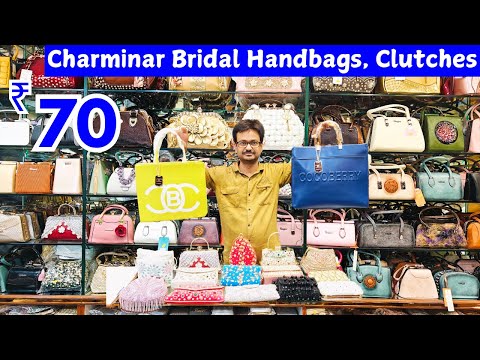 Charminar Partywear & Bridalwear Handbags, Clutches, Sling Bags, Potli's, Luggage Bags With Prices