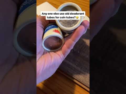 Deodorant tubes for coin tubes? Yes please 😂