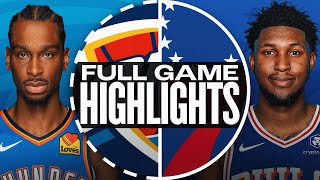 THUNDER at 76ERS | FULL GAME HIGHLIGHTS | January 14, 2025