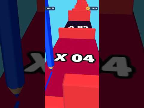 Color Pencil Run Level 86 Gameplay Walkthrough Android #Shorts