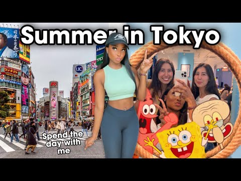 ⛩️ SPEND THE DAY WITH ME SUMMER IN TOKYO! Running errands, Cool Cafes, Summer Check List