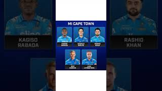 MI CapeTown Team's Some Players. #micapetown #csa #mumbaiindians #csaleague #ipl2022