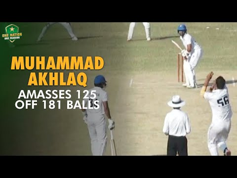 Muhammad Akhlaq amasses 125 off 181 balls | WAPDA vs KRL | President's Trophy Grade-I 2024-25