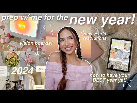 PREP W ME FOR THE NEW YEAR! ⭐️ goal-setting, vision boards, cleaning, resolutions, etc🫶🏼 *motivating