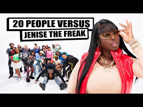 20 PEOPLE VERSUS JENISE THE FREAK #Skinbone