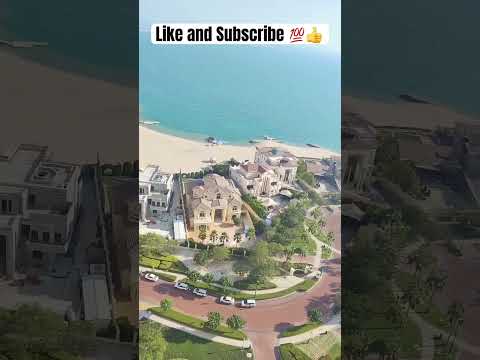 Kitna khubsurat nazara hai 😱Blue Ocean and villas🥰 #shorts #youtubeshorts #qatar